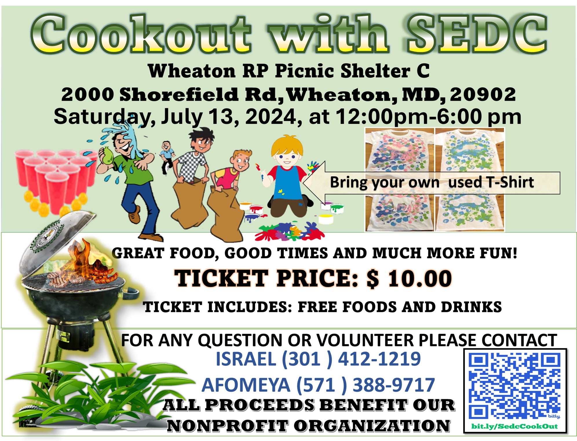 Cookout with SEDC flyer